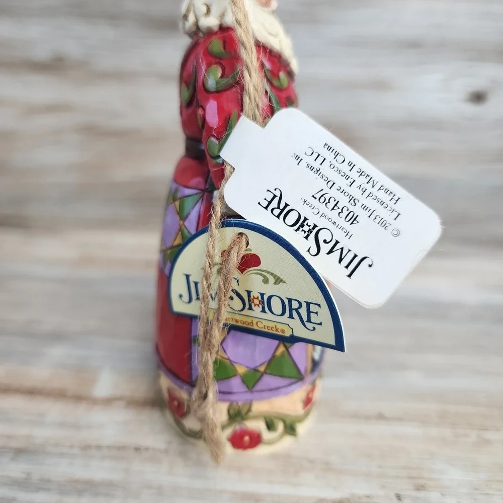 Jim Shore Heartwood Creek Hark the Herald Santa Hanging Ornament 4034397 2013